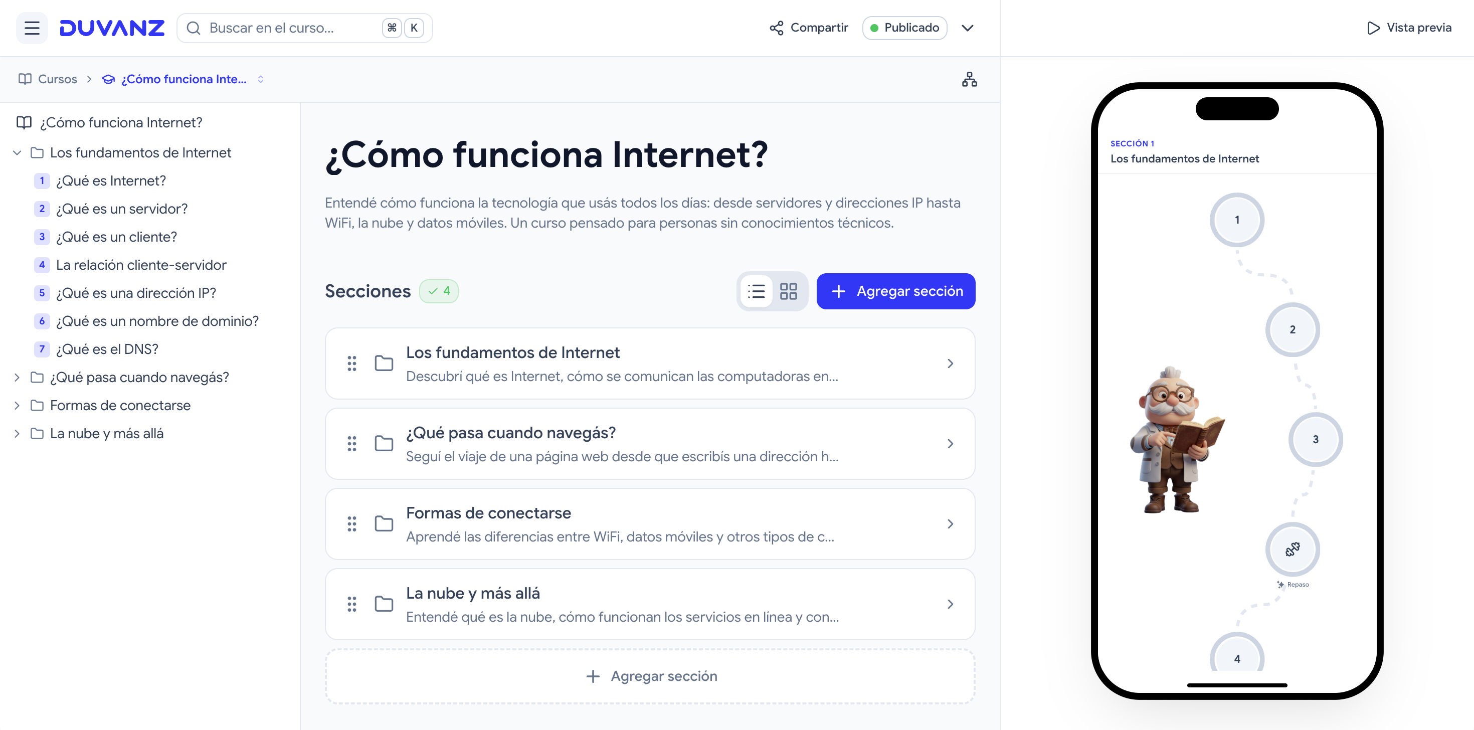 Design your course structure